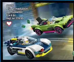 Lego Biljagt med politi og muskelbil tilbud