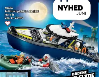 Lego Politibȧd på forbryderjagt tilbud