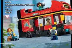 Lego Rød dobbeltdækker-turistbus tilbud