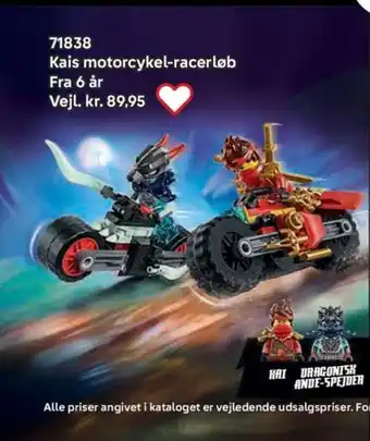 Lego Kais motorcykel-racerløb tilbud