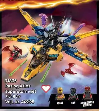 Lego Ras og Arins superstorm-jet tilbud