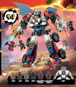 Lego Zanes ultrakombirobot tilbud
