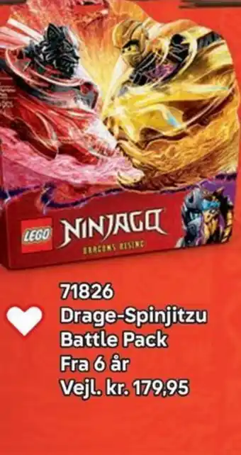 Lego Drage-Spinjitzu Battle Pack tilbud