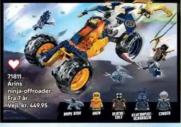 Lego Arins ninja-offroader tilbud