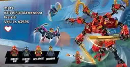 Lego Kais ninja-klatrerobot tilbud