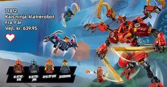 Lego Kais ninja-klatrerobot tilbud