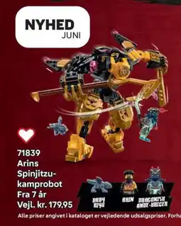 Lego Arins Spinjitzu- kamprobot tilbud