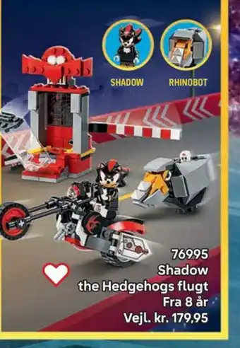 Lego Shadow the Hedgehogs flugt tilbud