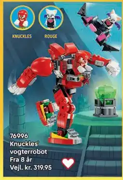 Lego Knuckles vogterrobot tilbud