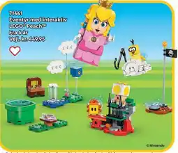 Lego Eventyr med interaktiv LEGO® Peach tilbud