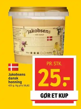 SPAR Jakobsens dansk honning tilbud