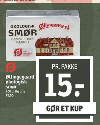 SPAR Øllingegaard økologisk smør tilbud
