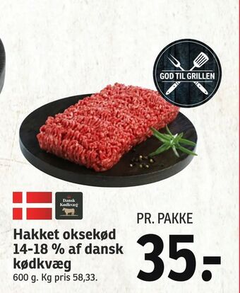 SPAR Hakket oksekød 14-18 % af dansk kødkvæg tilbud