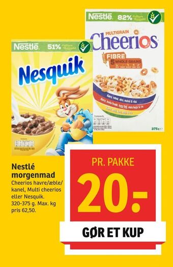 SPAR Nestlé morgenmad tilbud