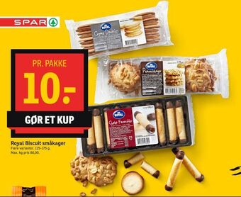 SPAR Royal Biscuit småkager tilbud