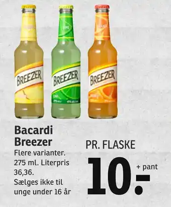 SPAR Bacardi Breezer tilbud
