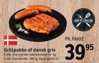 SPAR Grillpakke af dansk gris tilbud