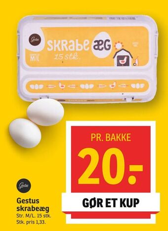 SPAR Gestus skrabeæg tilbud