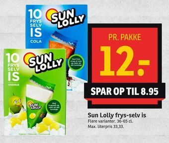 SPAR Sun Lolly frys-selv is tilbud