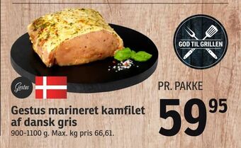 SPAR Gestus marineret kamfilet af dansk gris tilbud
