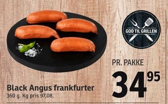 SPAR Black Angus frankfurter tilbud