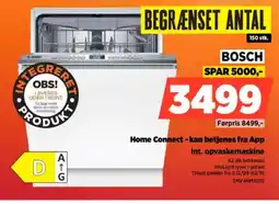 Power BOSCH Home Connect - kan betjenes fra App Int. opvaskemaskine tilbud