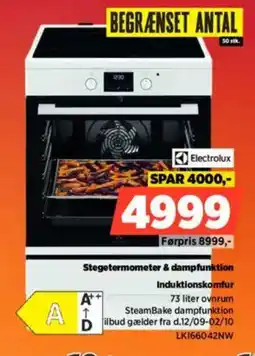 Power Electrolux Stegetermometer & dampfunktion Induktionskomfur tilbud