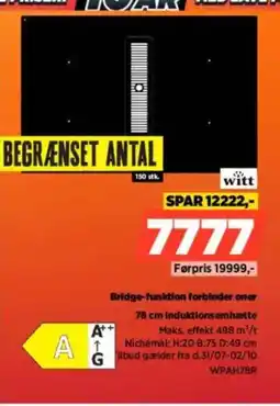 Power Witt Bridge-funktion forbinder oner Induktions emhætte tilbud