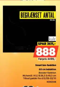 Power Kulz Smart bro-funktion induktion tilbud