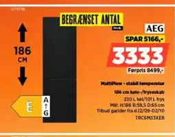 Power AEG MultiFlow-stabil temperatur køle-/fryseskab tilbud
