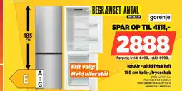 Power Gorenje lonair - altid frisk luft køle-/fryseskab tilbud