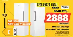 Power Whirlpool 6th Sense teknologi køle- eller fryseskab tilbud