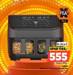Power Instant Airfryer Synkroniser programmerne i hver kurv tilbud
