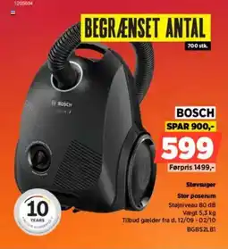 Power Bosch støvsuger stor poserum tilbud