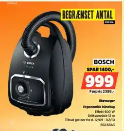 Power BOSCH Støvsuger Ergonomisk håndtag tilbud