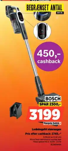 Power BOSCH Ledningsfri støvsuger tilbud