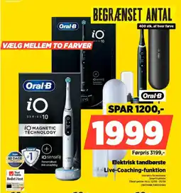 Power Oral B Elektrisk tandbørste Live-Coaching-funktion tilbud