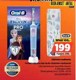 Power Oral B Elektrisk tandbørste Perfekt valg som den første elektriske tandbørste tilbud