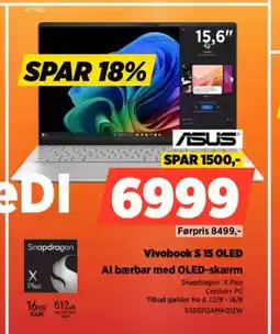 Power ASUS Al bærbar med OLED-skærm tilbud