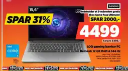 Power LOQ gaming bærbar PC Bemærk 12 GB RAM & 144 Hz tilbud