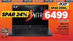 Power Acer nitro v 15 rtx 4060 & 165 hz skærm tilbud