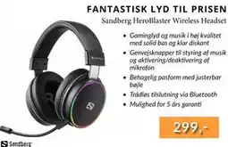 CBC Sandberg HeroBlaster Wireless Headset, DKK 299 tilbud