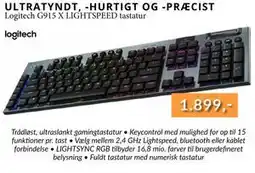 CBC Logitech G915 X LIGHTSPEED tastatur, DKK 1899 tilbud