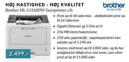 CBC Brother HL-L5210DW laserprinter s/h, DKK 2499 tilbud