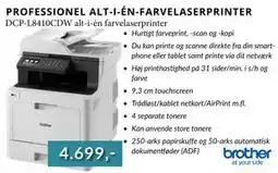 CBC DCP-L8410CDW alt-i-én farvelaserprinter, DKK 4699 tilbud