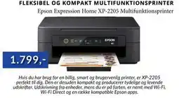 CBC Epson Expression Home XP-2205 Multifunktionsprinter, DKK 1799 tilbud