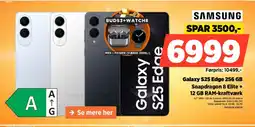 Power SAMSUNG 12 GB RAM-kraftværk Galaxy S25 Edge 256 GB Snapdragon 8 Elite + tilbud