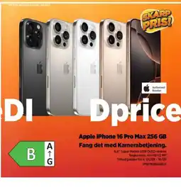 Power Apple iPhone 16 Pro Max 256 GB Fang det med Kamerabetjening. tilbud