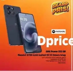 Power G86 Power 512 GB Massivt 6720 mAh batteri til 53 timers brug tilbud