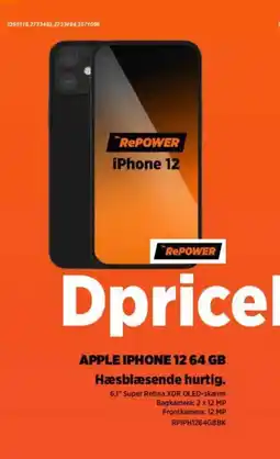 Power APPLE IPHONE 12 64 GB Hæsblæsende hurtig. tilbud